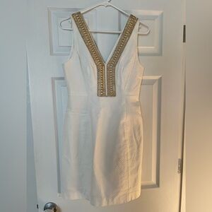 Lilly Pulitzer white with gold embellishments, size 2